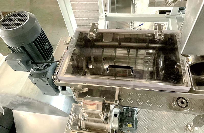 ショートカットパスタの製造ライン